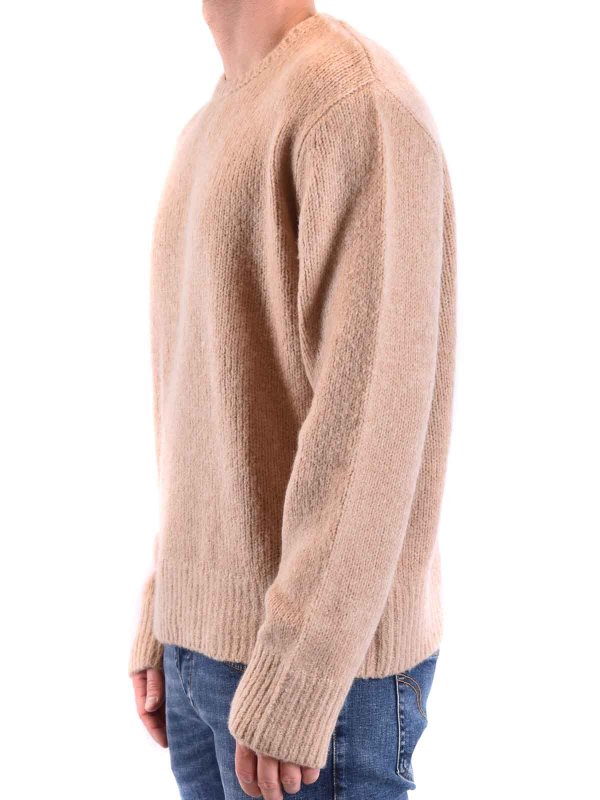 クルーネック - ベージュ shop online: NEIL BARRETT