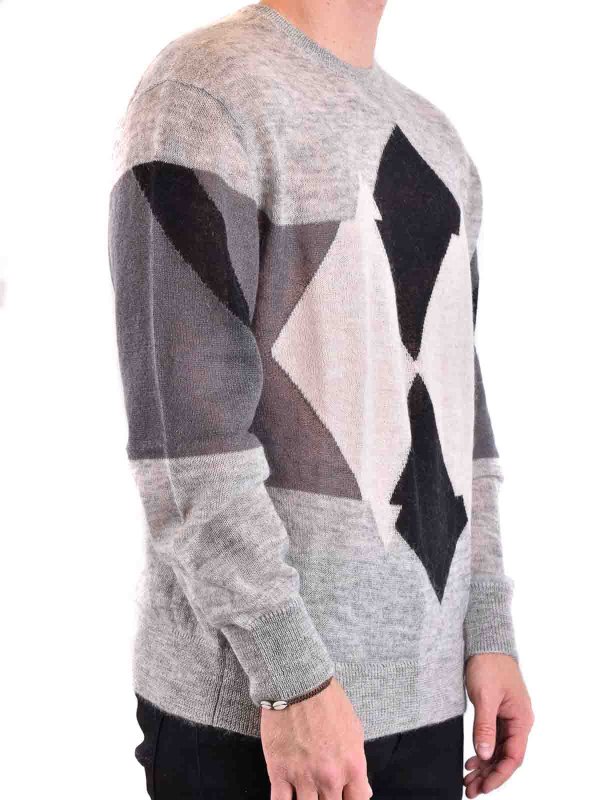 The Best Shops NEIL BARRETT: クルーネック - クルーネック - グレー