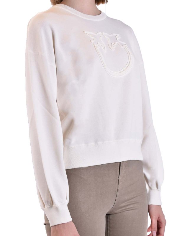The Best Shops Pinko: Pull col rond - Pull Col Rond - Blanc