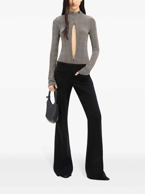 Courreges: Tops & Tank tops online - Prince Of Wales-Pettern Body