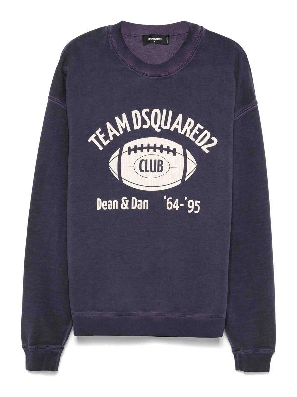 DSQUARED2: Sweatshirts & Pulls - Sweat-Shirts - Bleu