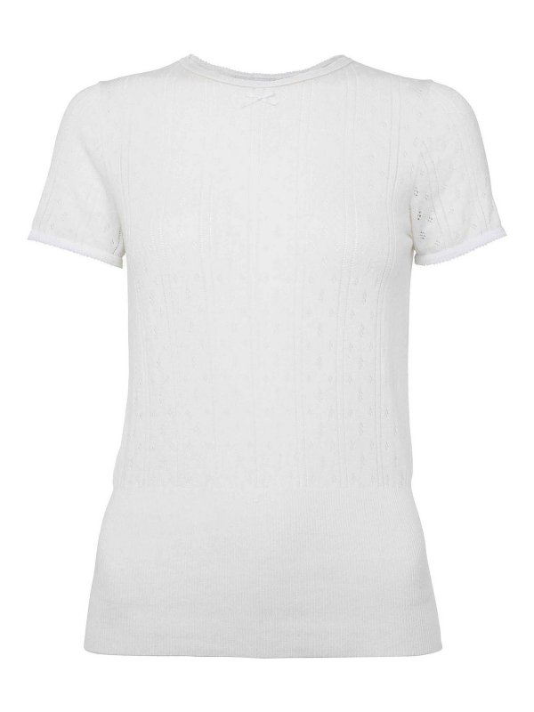 J.W. ANDERSON: Tops & Tank tops - Pointelle Cap-Sleeve Top