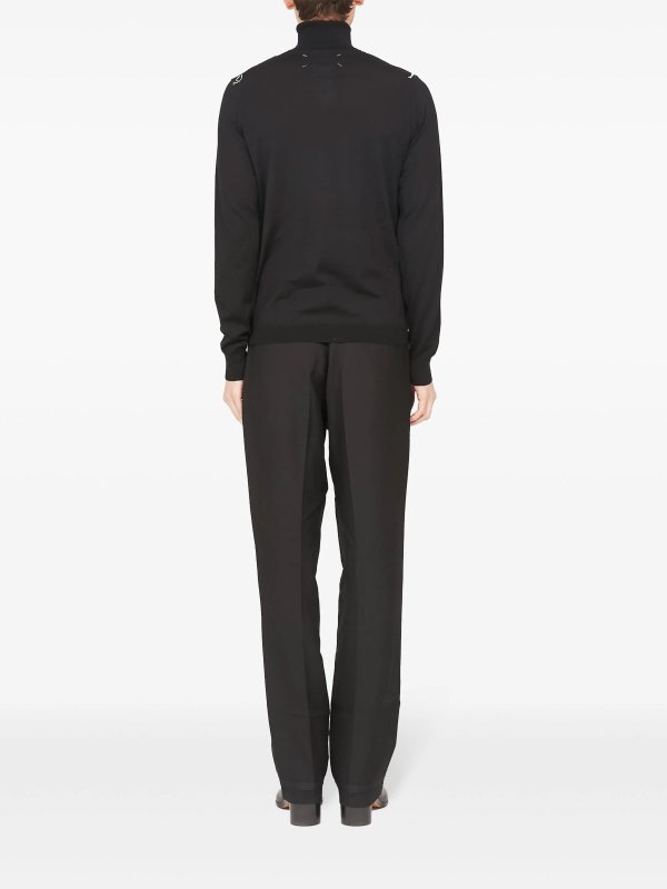 クルーネック - 黒 shop online: Maison Margiela