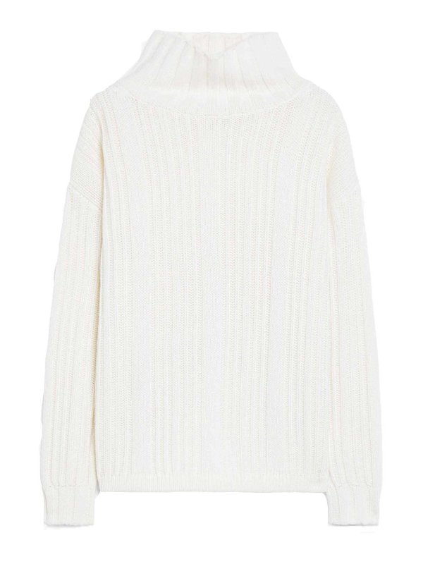 Max Mara: Tops & Tank tops - Vitalba Wool And Cashmere Polo-Neck Jumper