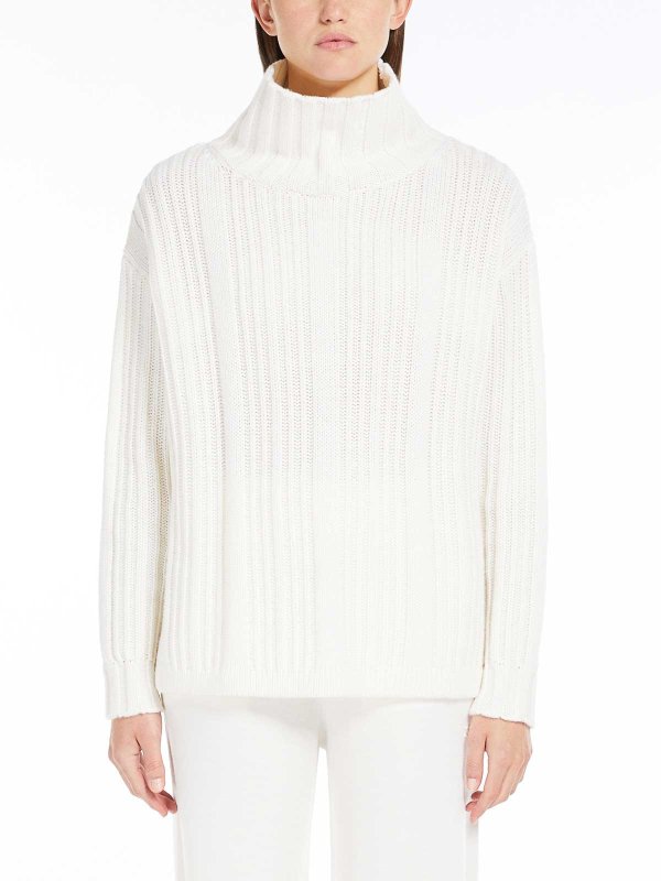 The Best Shops Max Mara: Tops & Tank tops - Vitalba Wool And Cashmere Polo-Neck Jumper