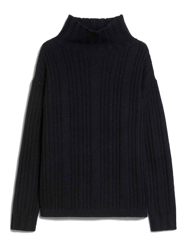 Max Mara: Tops & Tank tops - Vitalba Wool And Cashmere Polo-Neck Jumper