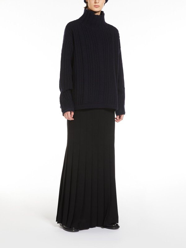 Max Mara: Tops & Tank tops online - Vitalba Wool And Cashmere Polo-Neck Jumper