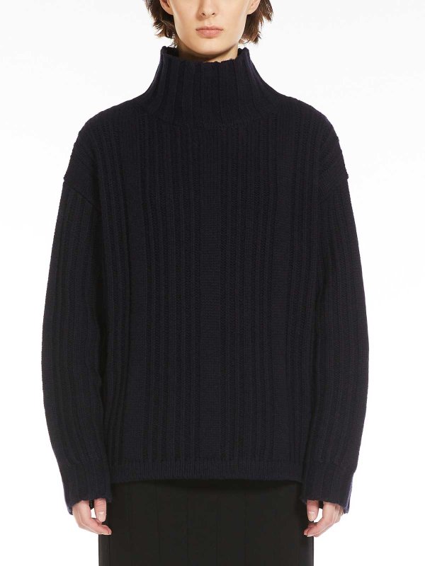 The Best Shops Max Mara: Tops & Tank tops - Vitalba Wool And Cashmere Polo-Neck Jumper
