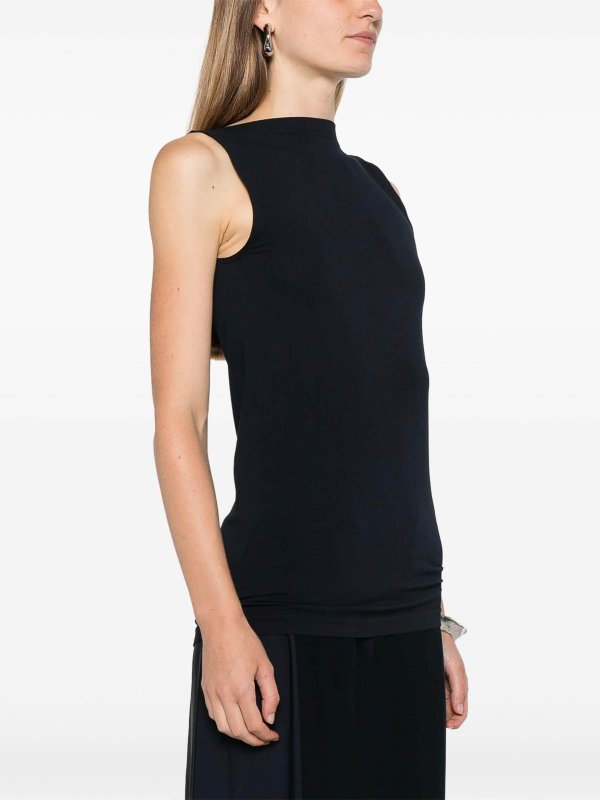 The Best Shops WOLFORD: Tops y camisetas sin mangas - Top - Azul Oscuro
