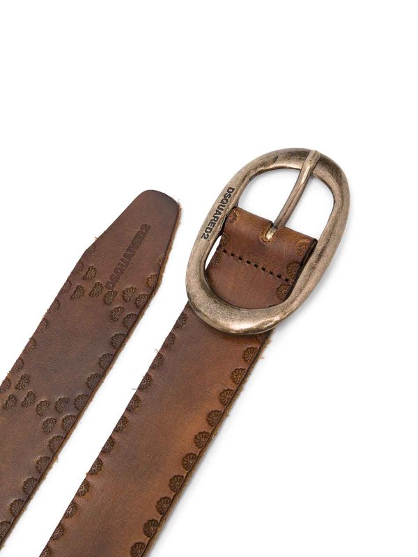 DSQUARED2: belts online - Vintage Buckle Belt