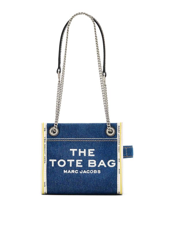 MARC JACOBS: borse a tracolla - La borsa tote a tracolla con catena di jeans