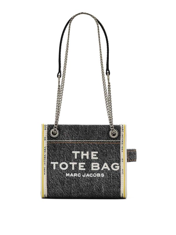 MARC JACOBS: borse a tracolla - La borsa a tracolla con catena di jeans