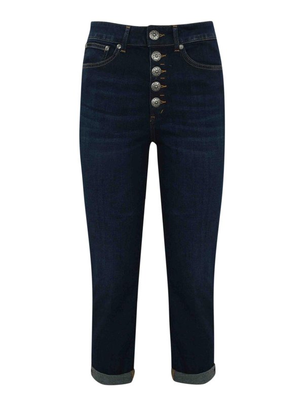 DONDUP: bootcut jeans - Koons Loose Jeans In Stretch Denim
