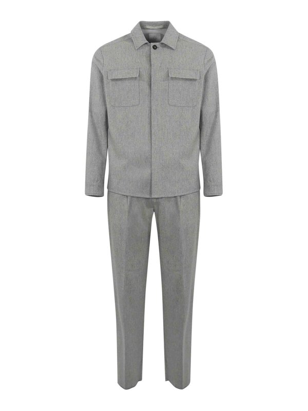 ELEVENTY: formal suits - Single-Breasted Wool Suit