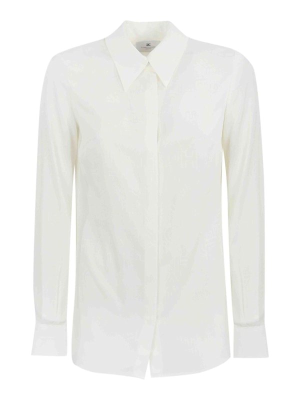 ELISABETTA FRANCHI: Camisas - Camisa - Blanco