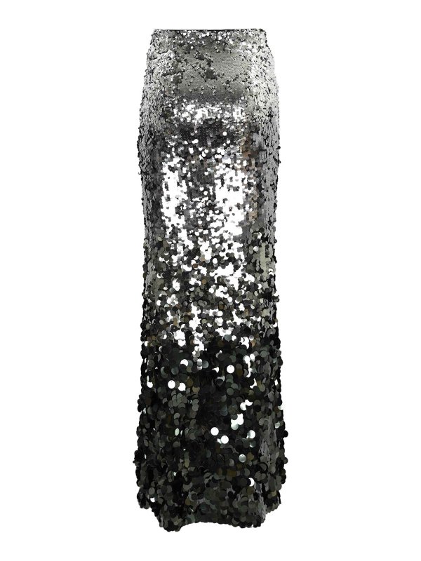 PATRIZIA PEPE: gonne al ginocchio  e longuette online - Gonna Lunga Con Paillettes