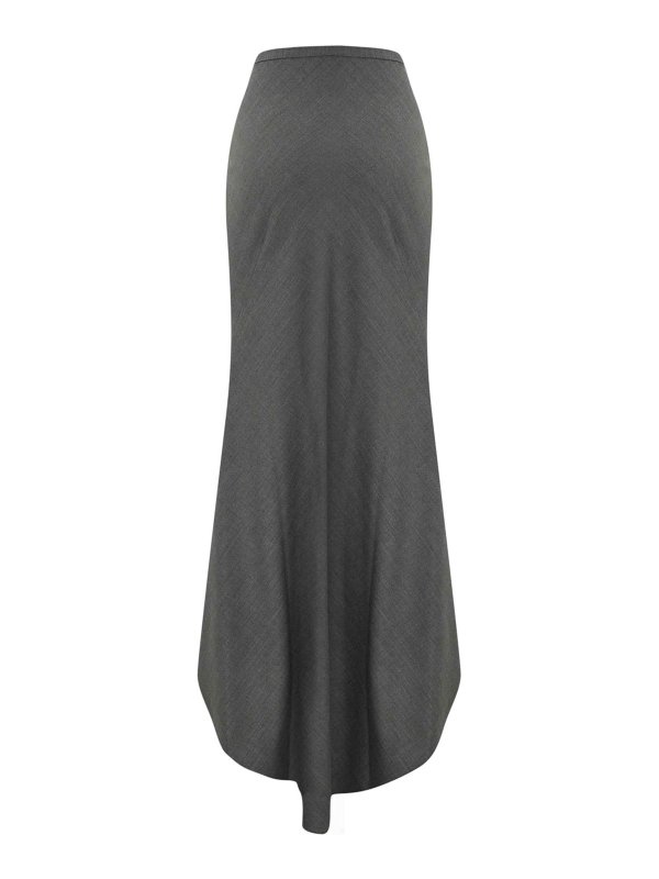 Philosophy di Lorenzo Serafini: Knee length skirts & Midi online - Long Asymmetric Skirt In Wool Blend