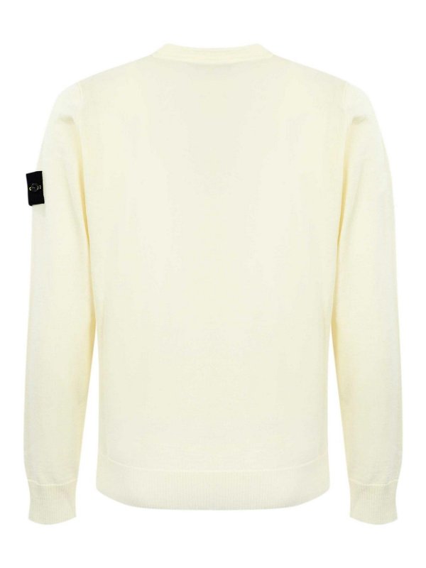 STONE ISLAND: Pull col rond online - Pull Col Rond - Beige