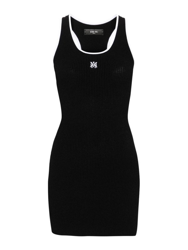AMIRI: ショートドレス - ショートドレス - 黒