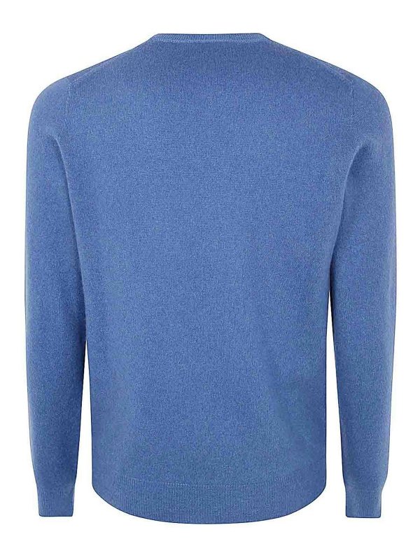 ARNALDO ADIANSI: Strickpullover mit Rundhalsausschnitt online - Rundhalspullover - Blau