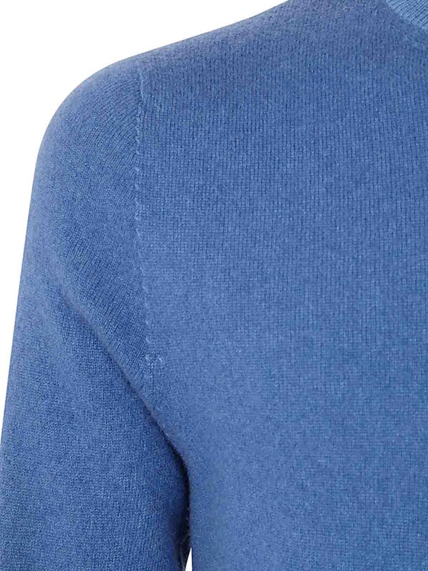 The Best Shops ARNALDO ADIANSI: Strickpullover mit Rundhalsausschnitt - Rundhalspullover - Blau