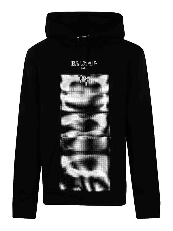 Balmain: Sweatshirts und Pullover - Sweatshirt - Schwarz