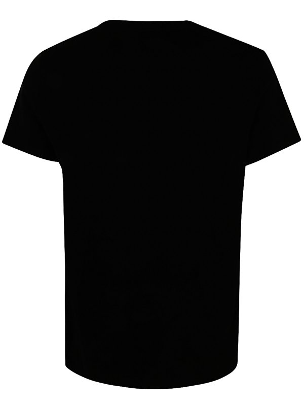 Balmain: t-shirts online - Gold Kiss Print Logo Tshirt Classic Fit