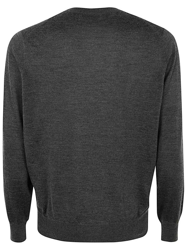 BRUNELLO CUCINELLI: Strickpullover mit Rundhalsausschnitt online - Rundhalspullover - Grau