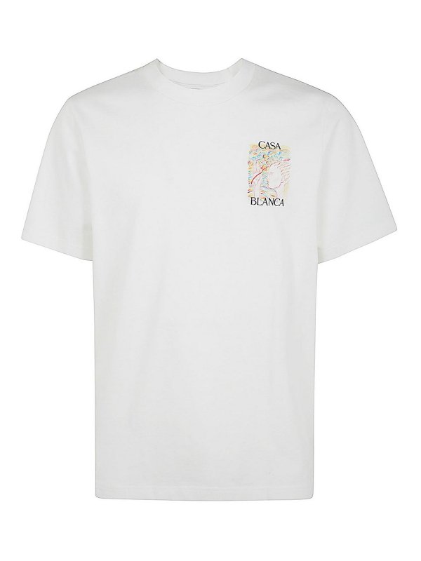 CASABLANCA: T-shirts - T-Shirt - Weiß
