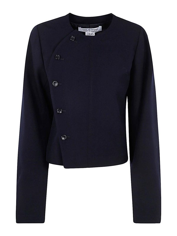 COMME DES GARCONS: カジュアルジャケット - カジュアルジャケット - ブルー