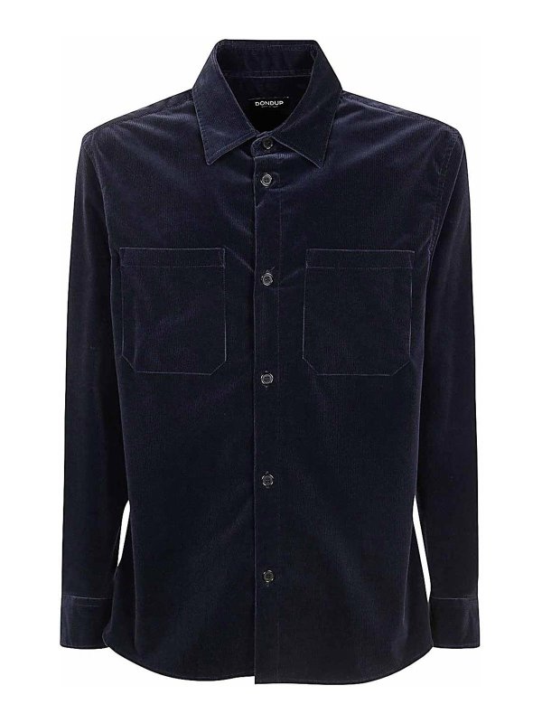 DONDUP: camicie - Camicia in velluto a coste