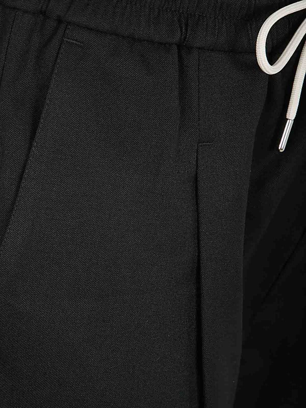 The Best Shops DRÔLE DE MONSIEUR: Pantalons casual - Pantalons Décontractés - Noir