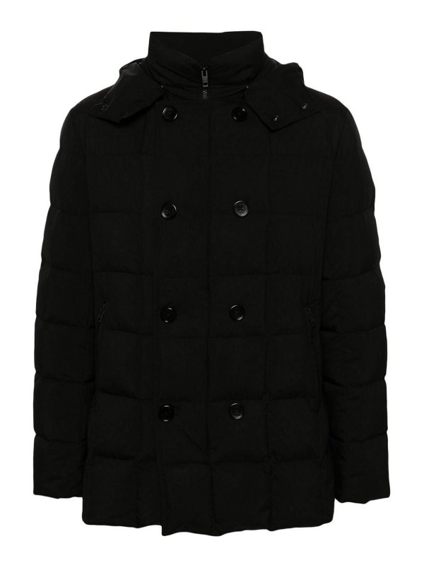 FAY: Chaquetas Bomber - Chaqueta Bomber - Negro