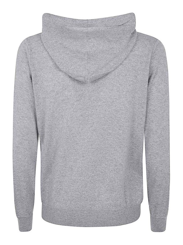 FILIPPO DE LAURENTIIS: Sweatshirts & Sweaters online - Long Sleeves Cashmere Wool Full Zip Hoodie