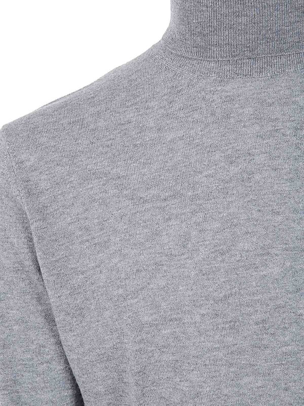 The Best Shops FILIPPO DE LAURENTIIS: maglia a collo alto e polo - Dolcevita in Lana Cashmere a Maniche Lunghe