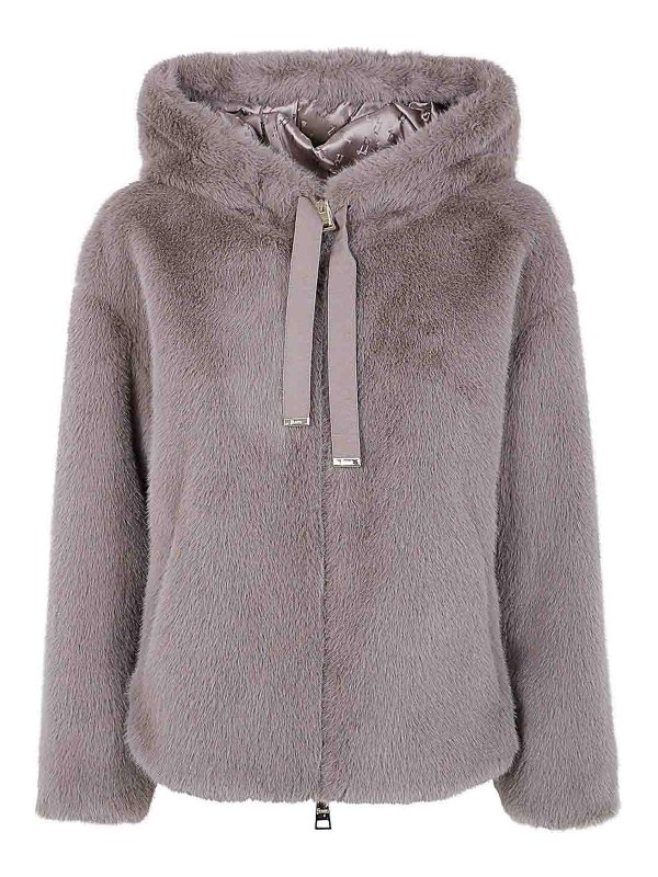 HERNO: bombers - Bomber Soft Faux Fur