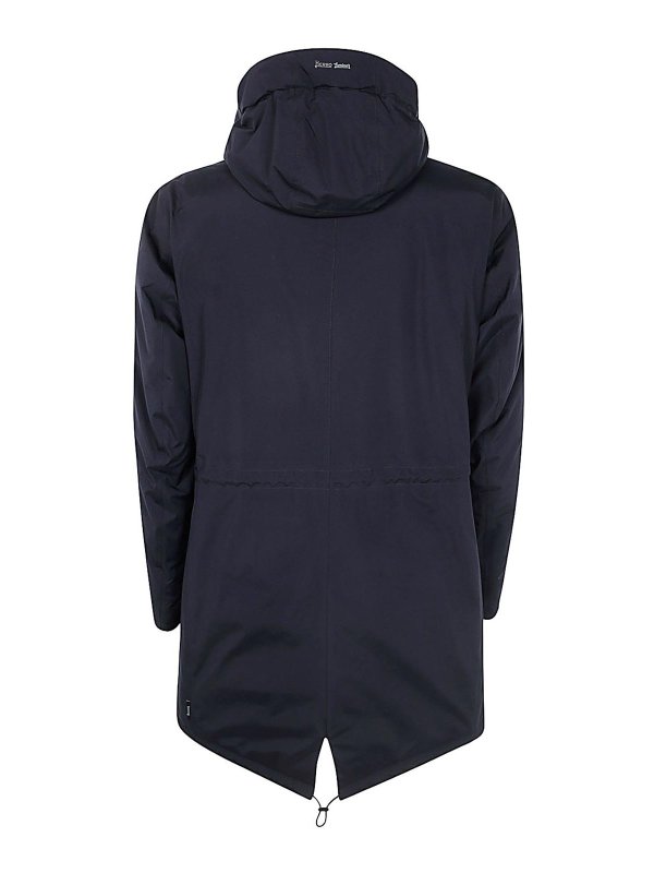 パーカー・フーディ HERNO PARKA FISHTAIL GORE 2LAYER (PI00312UL 11123 9300) Herno Parka Fishtail Gore 2Layer - Black | PI00312UL111230959300