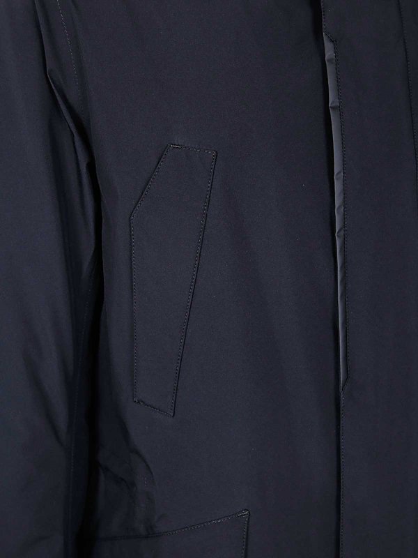 パーカー・フーディ HERNO PARKA FISHTAIL GORE 2LAYER (PI00312UL 11123 9300) Herno Parka Fishtail Gore 2Layer - Black | PI00312UL111230959300