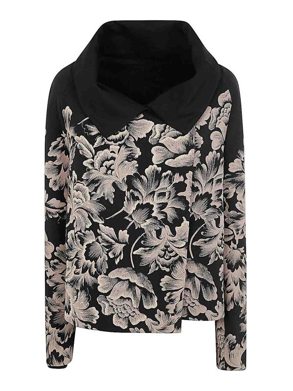 IBRIGU: casual jackets - Double Print & Embroidered Jacket