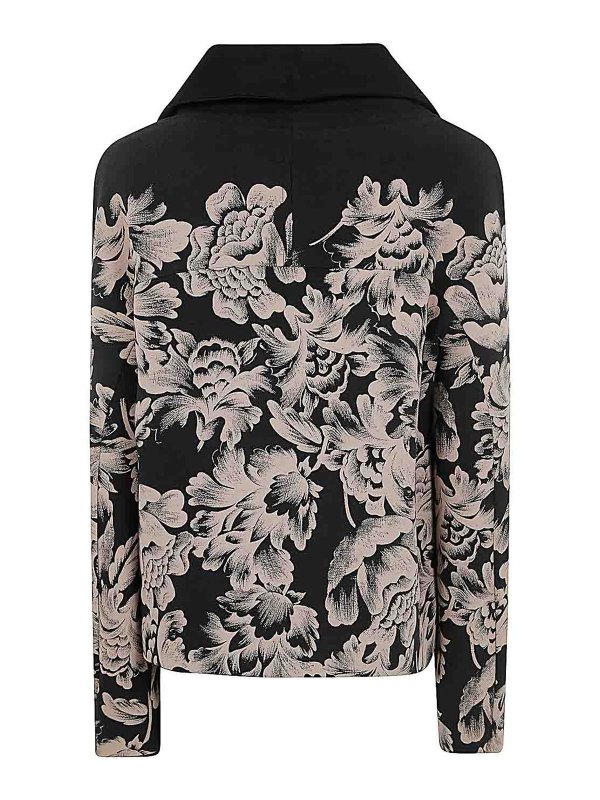 IBRIGU: casual jackets online - Double Print & Embroidered Jacket