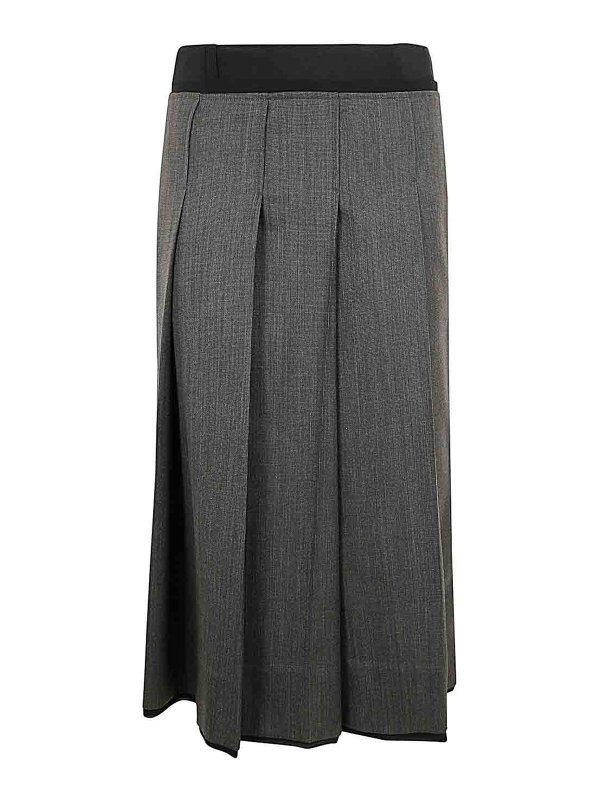 IBRIGU: ニーレングススカート＆ミディ丈 - 膝丈/ミディスカート - マルチカラー