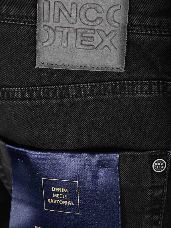 The Best Shops INCOTEX BLUE DIVISION: Straight Leg Jeans - Straight Leg Jeans - Schwarz