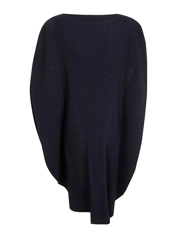 PLEATS PLEASE ISSEY MIYAKE: Robe longueur genou online - Robe Au Genou - Bleu