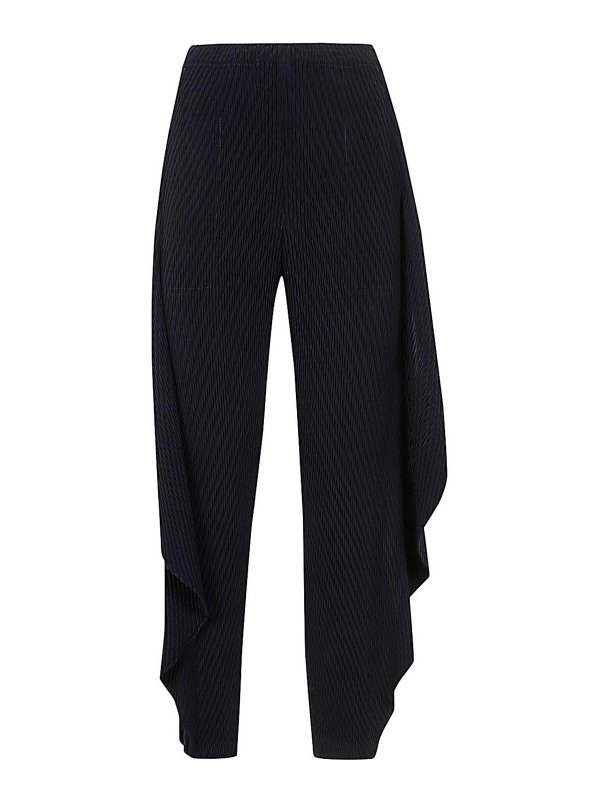 PLEATS PLEASE ISSEY MIYAKE: Pantalones casual - Pantalón Casual - Azul