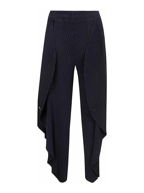 PLEATS PLEASE ISSEY MIYAKE: Pantalones casual online - Pantalón Casual - Azul