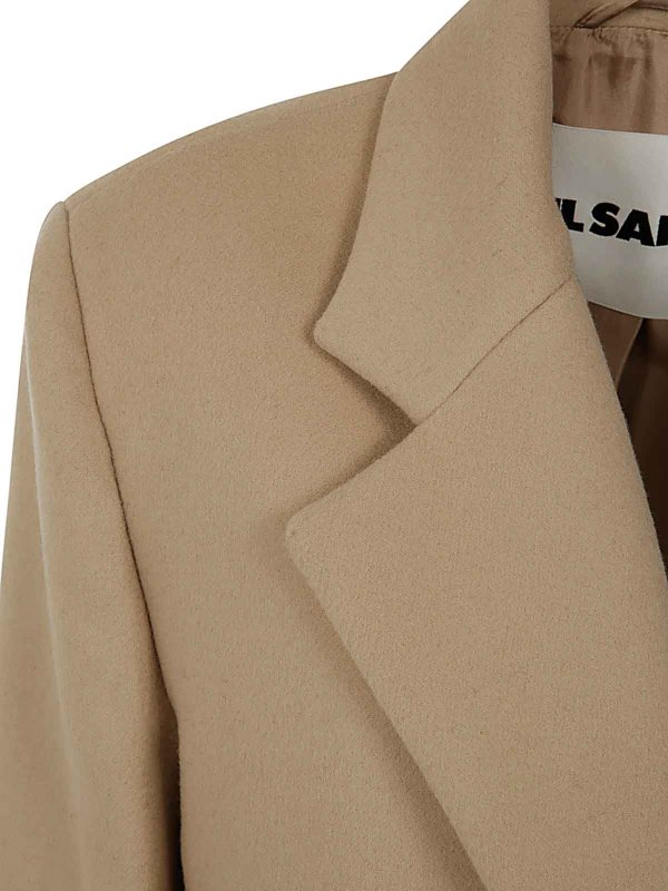 The Best Shops JIL SANDER: Kurze Mäntel - Kurzer zweireihiger Mantel