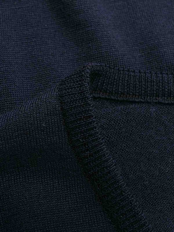 JOHN SMEDLEY: Strickpullover mit Rundhalsausschnitt online - Rundhalspullover - Blau