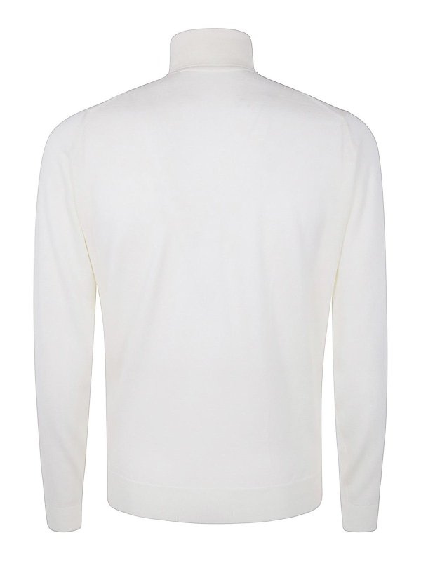 JOHN SMEDLEY: Strickpullover mit Rundhalsausschnitt online - Rundhalspullover - Weiß