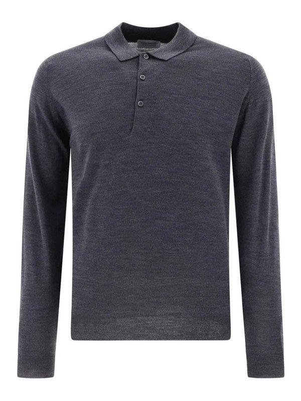 JOHN SMEDLEY: シャツ - シャツ - グレー