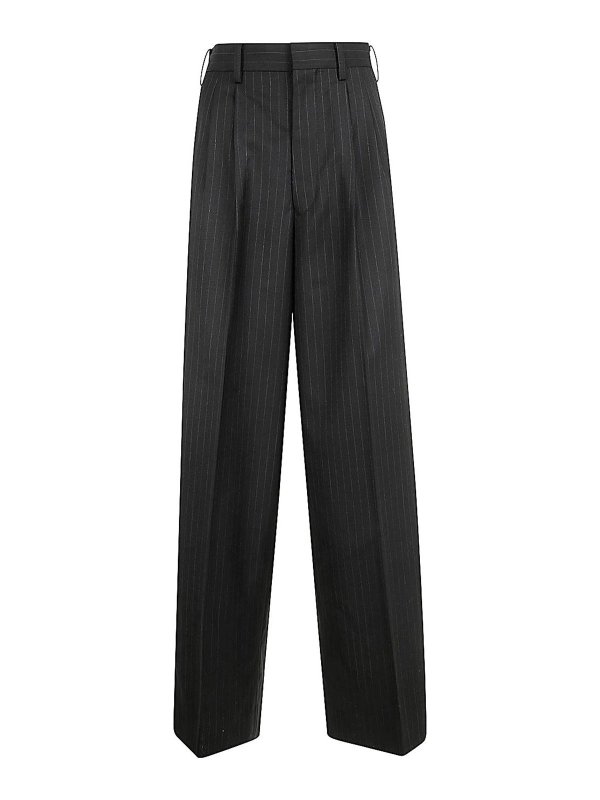 JUNYA WATANABE: カジュアルトラウザー - カジュアルパンツ - 黒